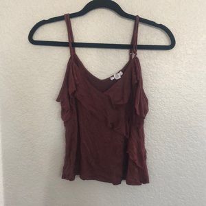 Off the shoulder crop tank top